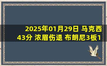 2025年01月29日 马克西43分 浓眉伤退 布朗尼3板1助 LBJ准“4双” 76人胜湖人